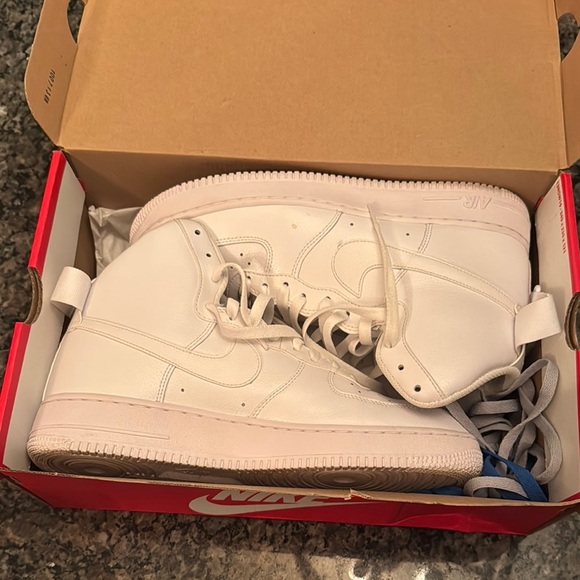 Nike White Air Force Max CB 2 Hyperfuse High-Top Sneakers EUC 10.5 - Picture 13 of 13